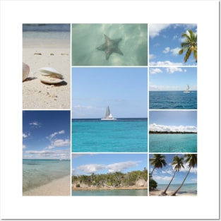 Isla Saona Caribbean Photo Collage Posters and Art